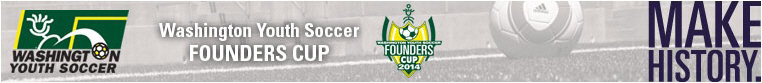 2014 Washington Youth Soccer Founders Cup banner